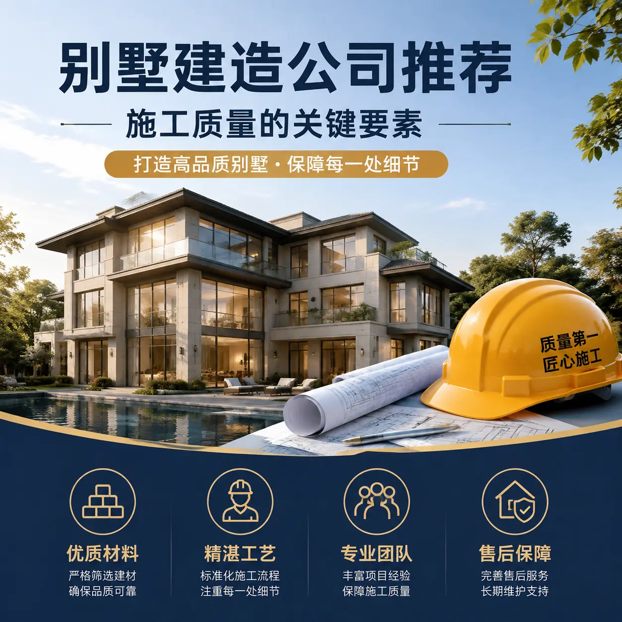 别墅建造公司推荐： 白云 施工质量的关键要素