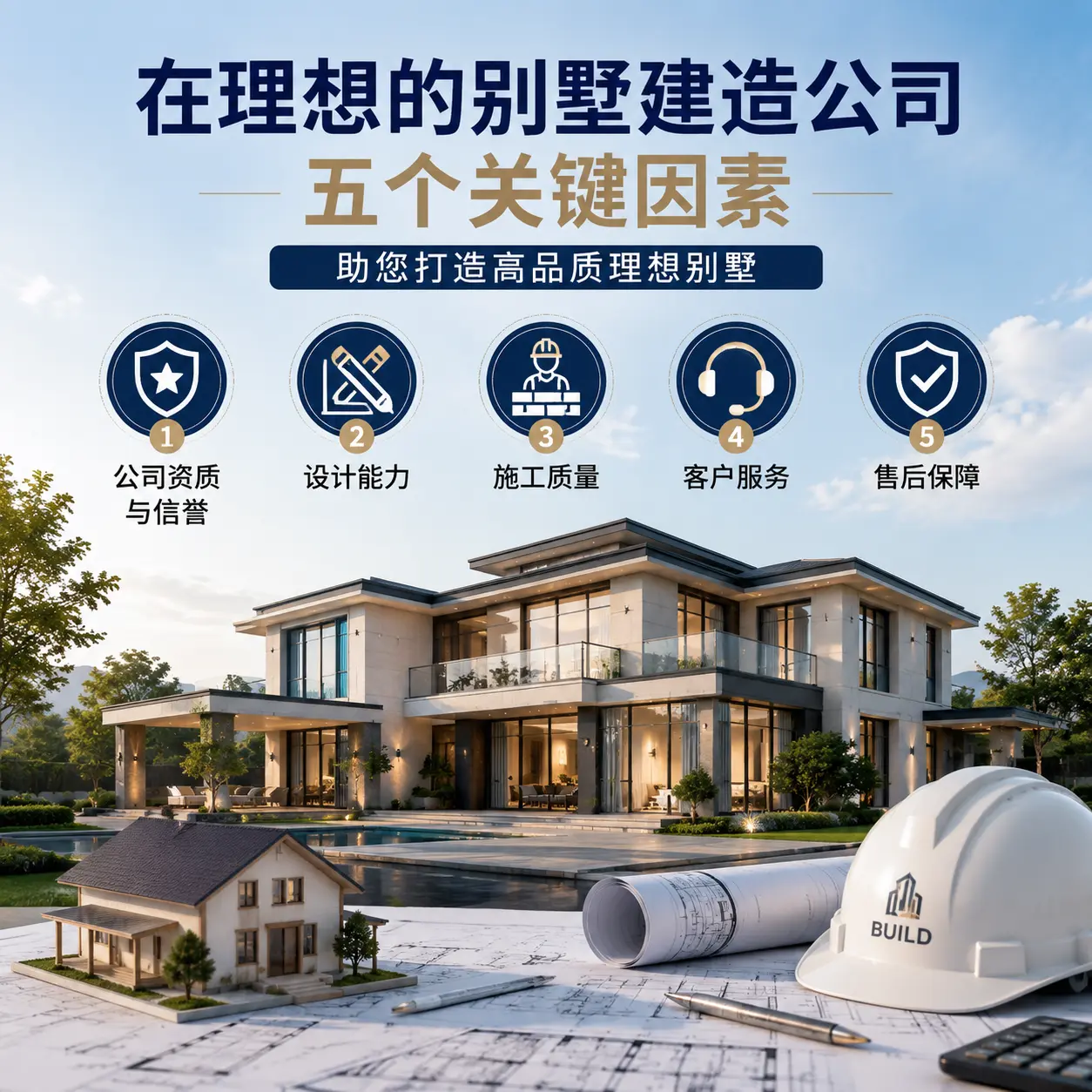 在 白云 找到理想别墅建造公司的五个关键因素