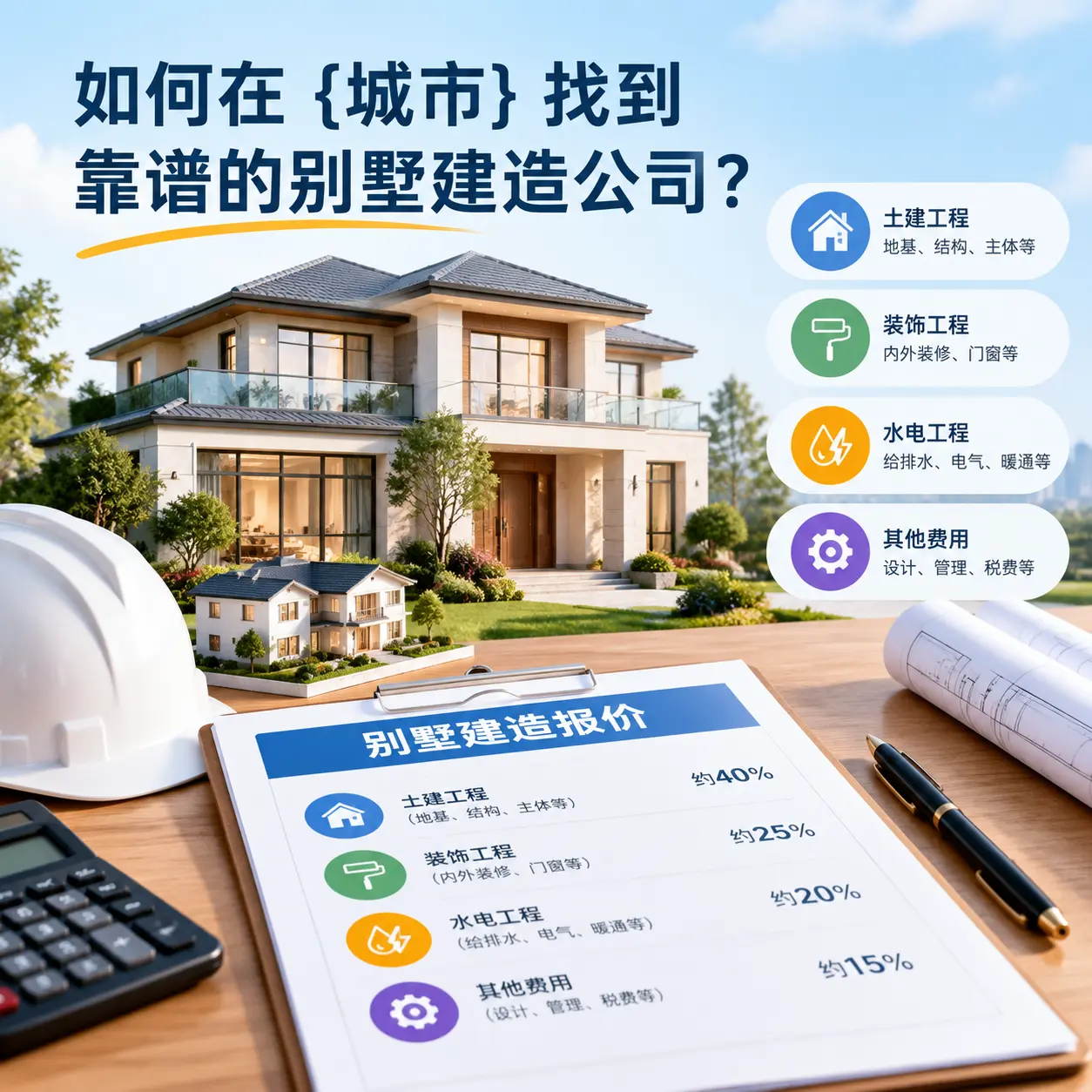如何在 白云 找到靠谱的别墅建造公司？