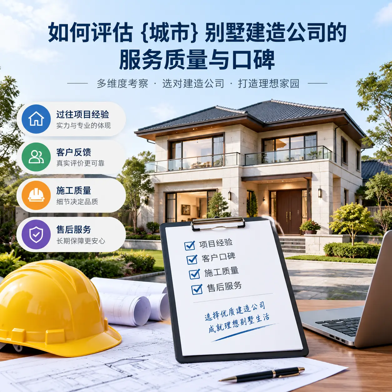 如何评估 白云 别墅建造公司的服务质量与口碑