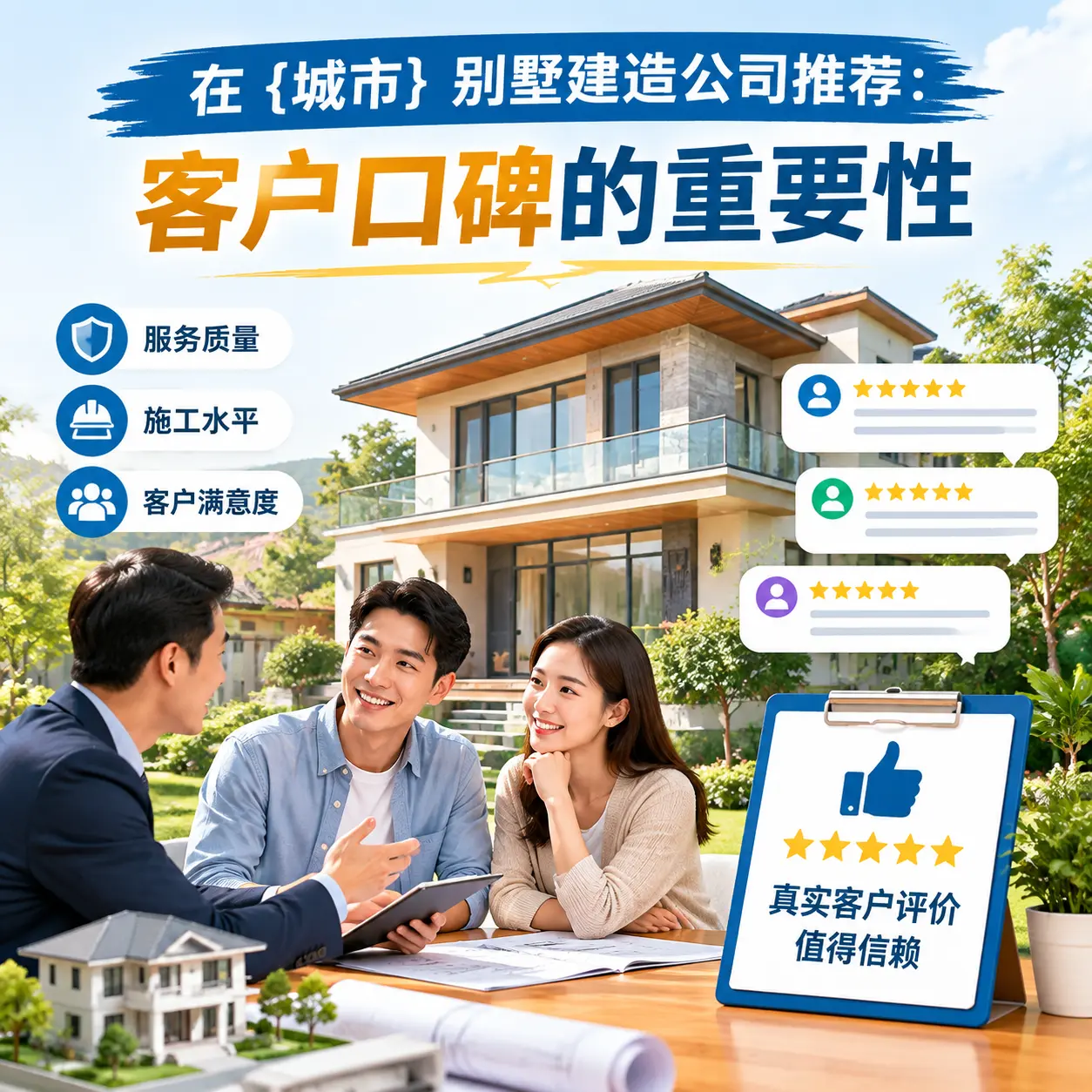 在 白云 别墅建造公司推荐：客户口碑的重要性